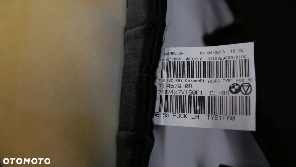 mini f54 f55 f56 f57 f60 oparcie fotela lewy przód carbon yours 7414579 - 14