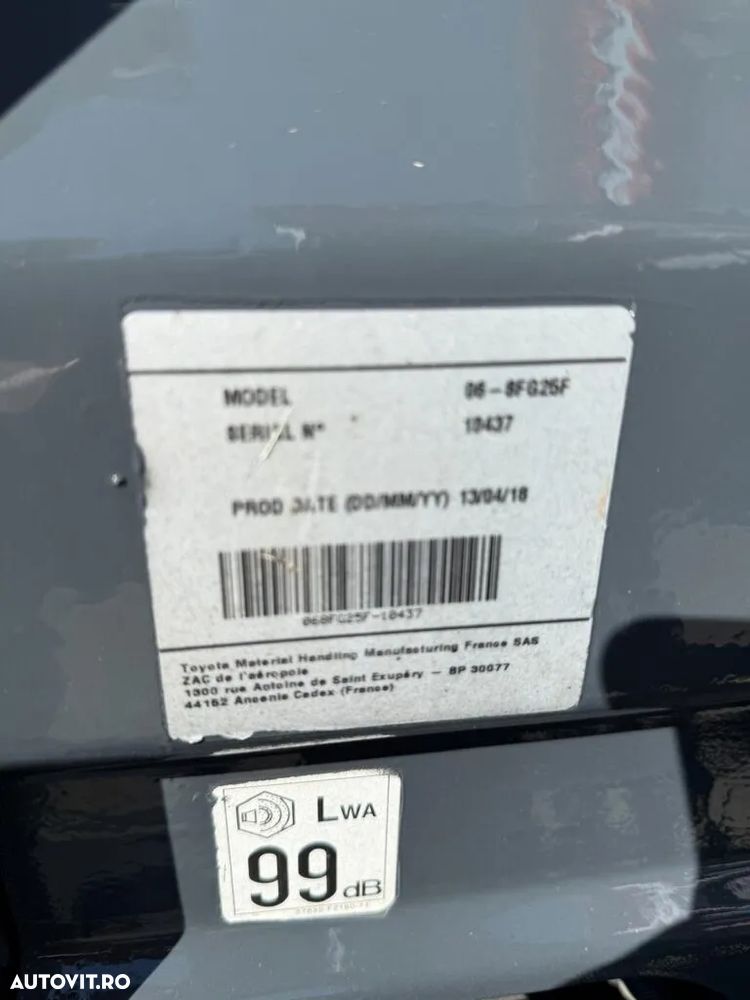 Toyota 8FGF25F, CATARG DUPLEX - 13