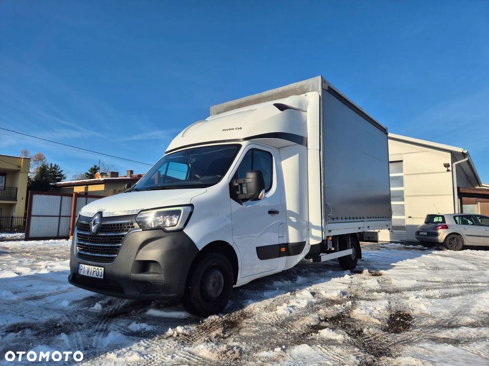 Renault MASTER FIRANA 10EP PLANDEKA SPOJTRAK XL TWINCAB 2.3 165KM SERWIS ASO BEZWYPADKOWY ZADBANY 2021 PODUSZKI FV23% WEBASTO BEZ WKŁADU FINANSOWEGO - 1