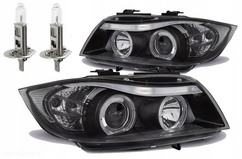 Lampy Reflektory BMW E90 E91 2005 -2008 Ringi LED Oświetl swoją drogę - 2
