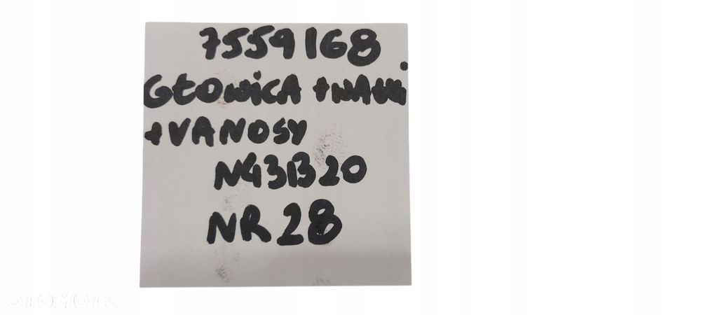 Bmw E87 E90 E60 E81 Kompletna Głowica Z Wałkami Vanos N43B20A 7559168 Nr 28 - 13