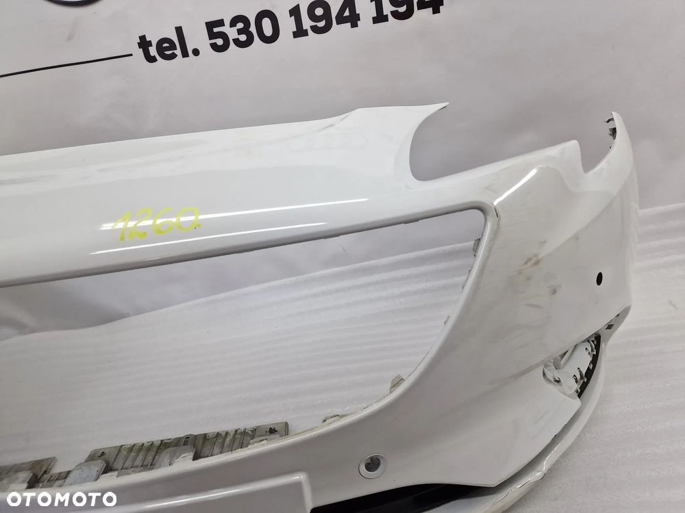 OPEL CORSA E 14- ZDERZAK PRZEDNI PRZÓD NA 4X PDC + KRATKA ŚRODKOWA , NR 39003567 , NR AUKCJI NZ1260 - 14