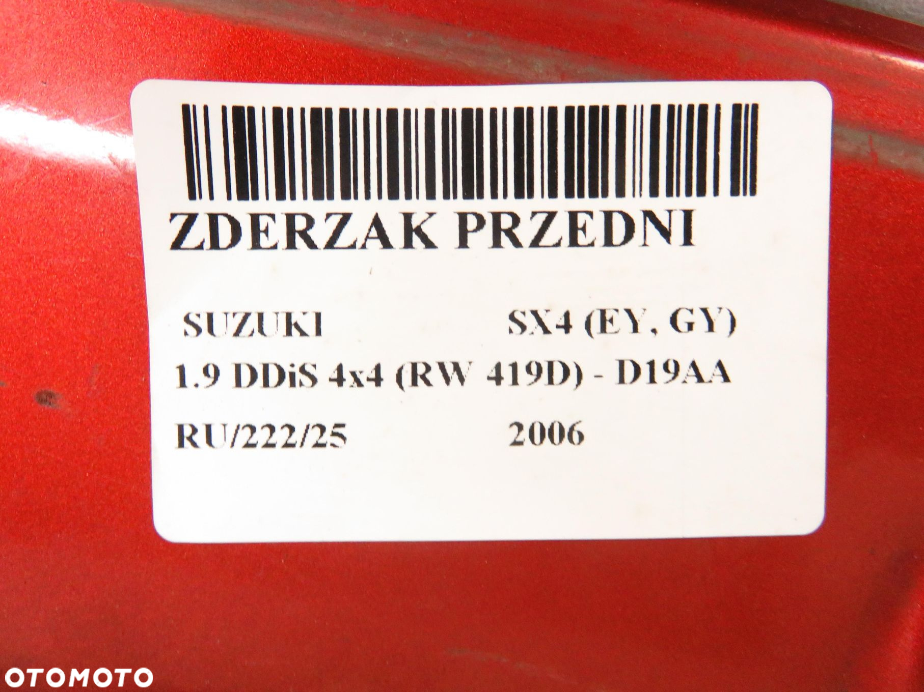 ZDERZAK PRZÓD SUZUKI SX4 (EY, GY)  ZFS - 12