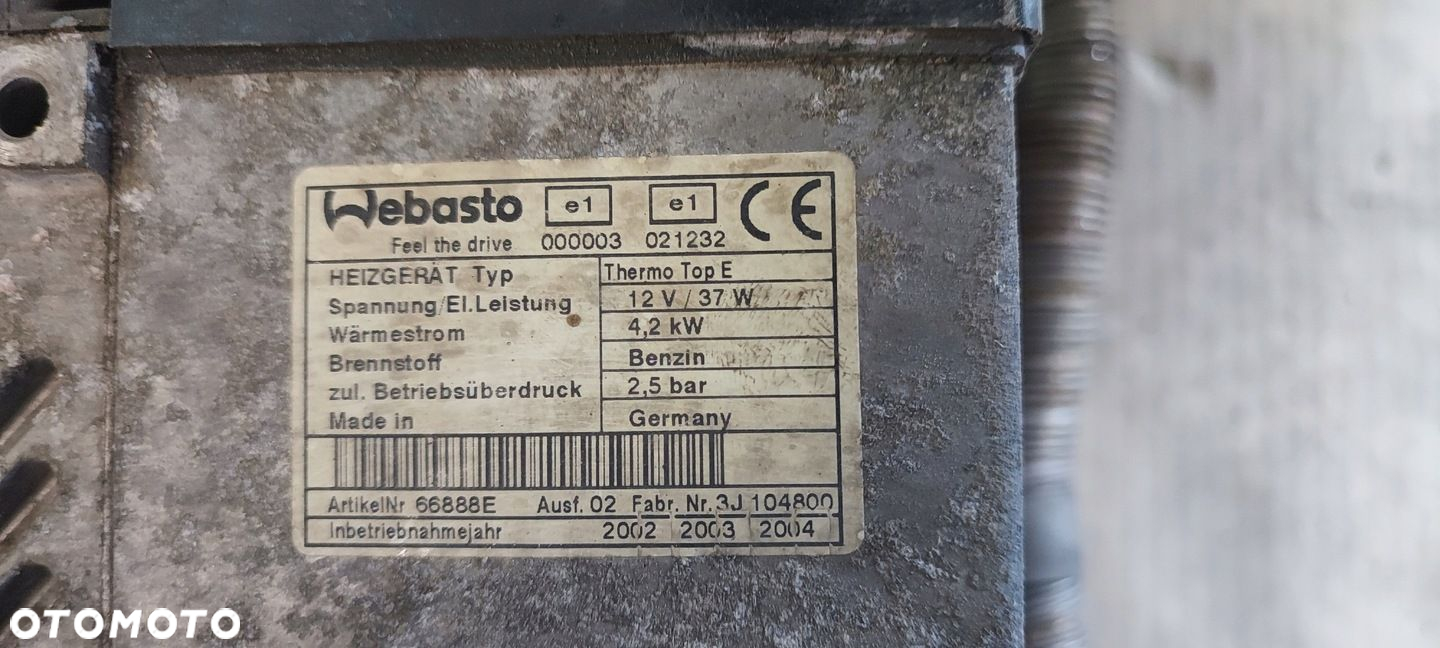 WEBASTO THERMO TOP E BENZIN 37W 4,2kW 2.5 BAR - 4