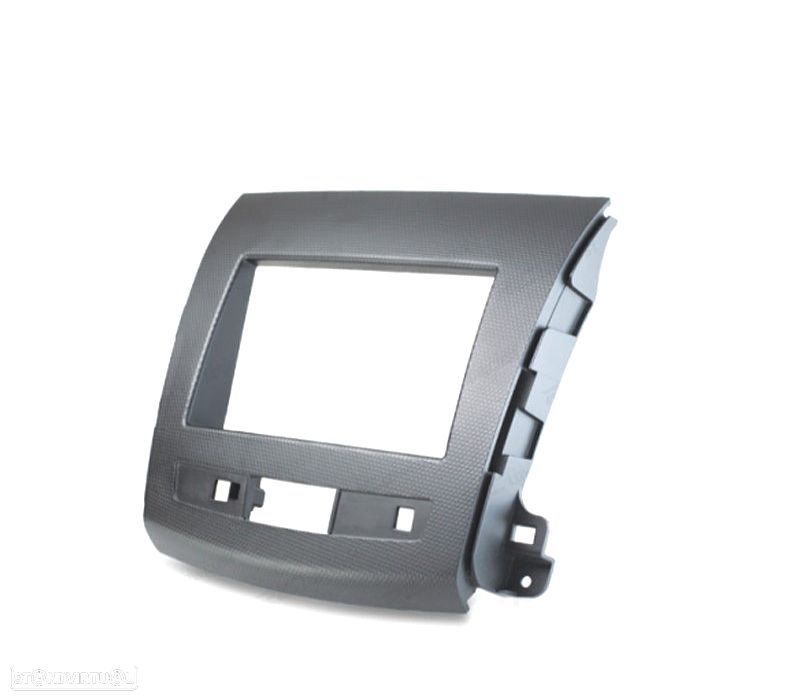 MOLDURA ADAPTADOR CINZA ESCURO PARA RADIO 2-DIN 7" PARA CITROEN C-CROSSER MITSUBISHI OUTLANDER XL PE - 4