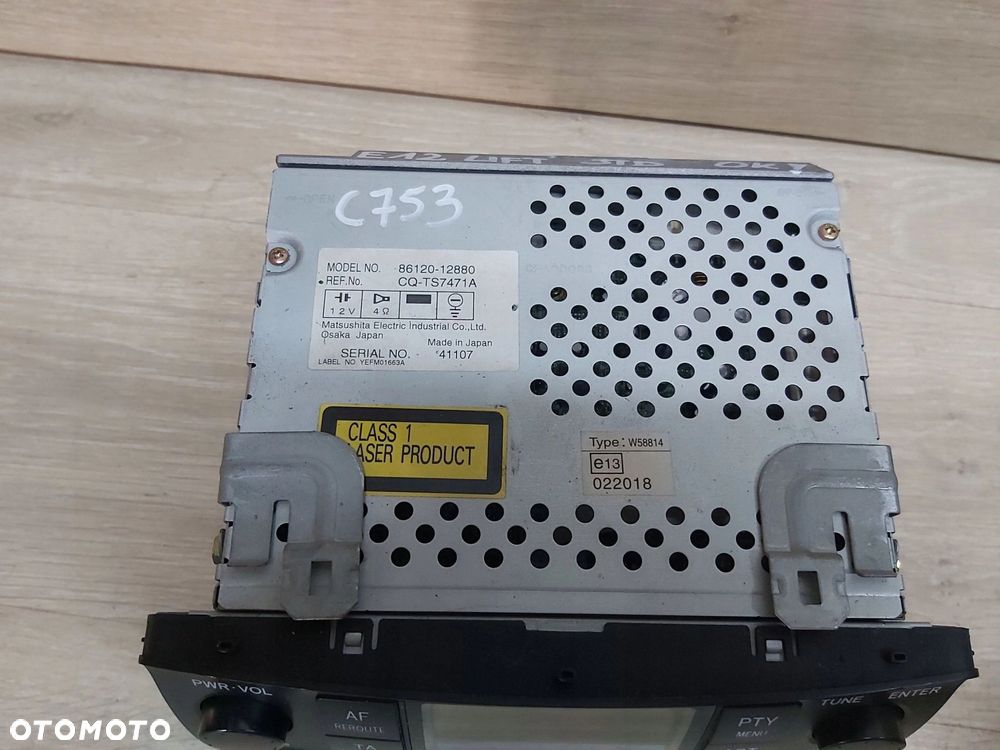 Toyota Corolla E12 radio CD oryginał 86120-12880 58816 - 4