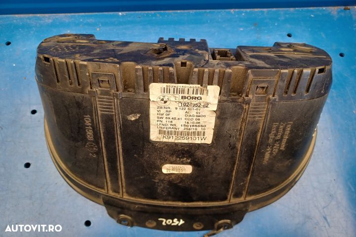 Ceasuri bord 102495262 1024952-62 912259101 9122591-01 BMW Seria 1 E8 - 2