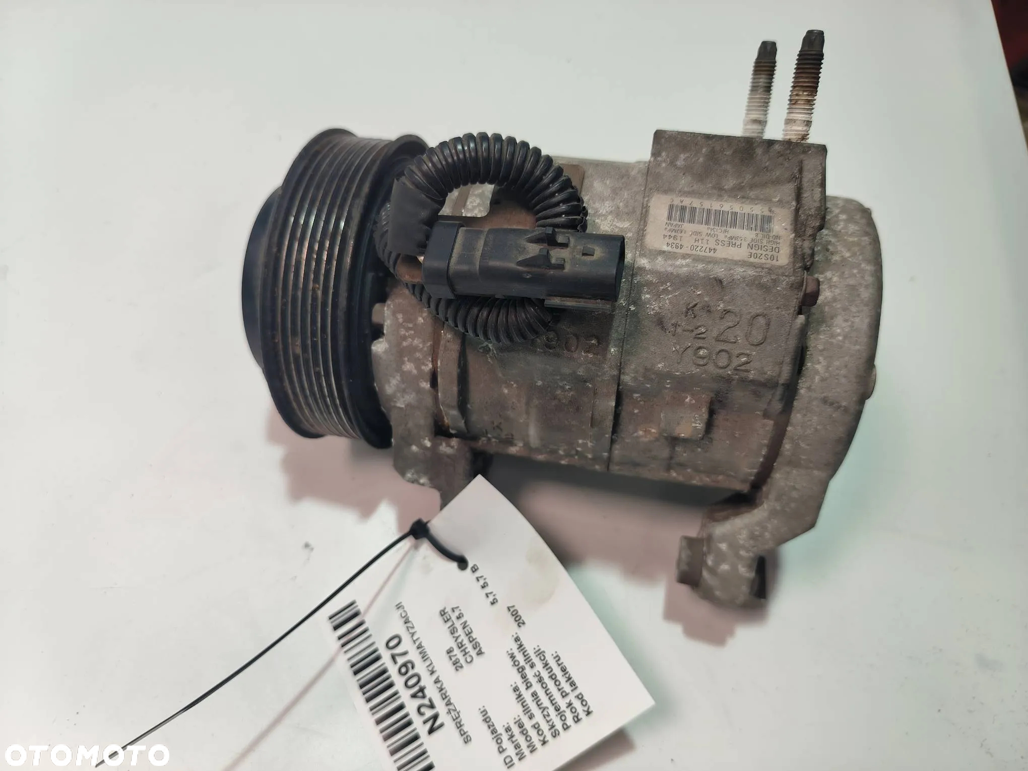 Kompresor / Sprężarka klimatyzacji A/C 55056157AC Chrysler, Aspen 2007 - 6