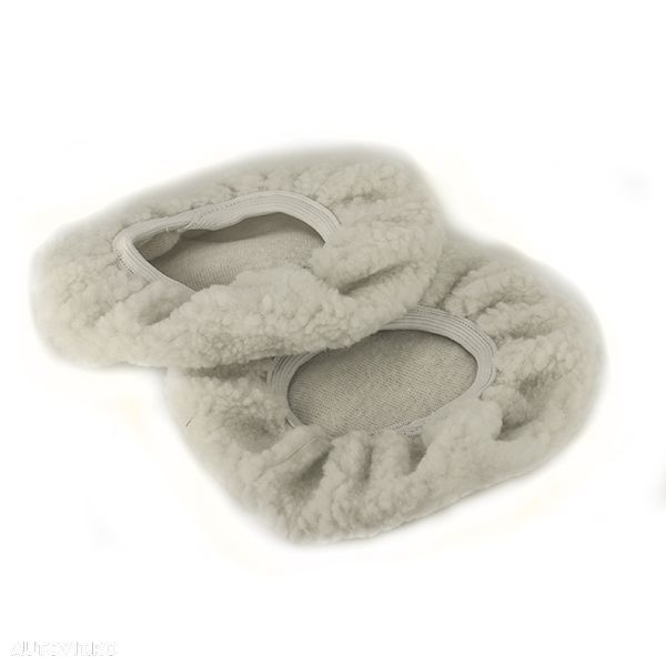 Huse lustruit polisat din lana 180mm, set 2 buc pentru masina polish - 1