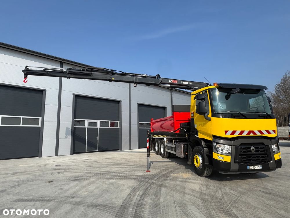 Renault GAMA C380 WYWROTKA 6x4 HDS HIAB 158 B-2+ PILOT HYDROBURTA ROK 2018 - 5