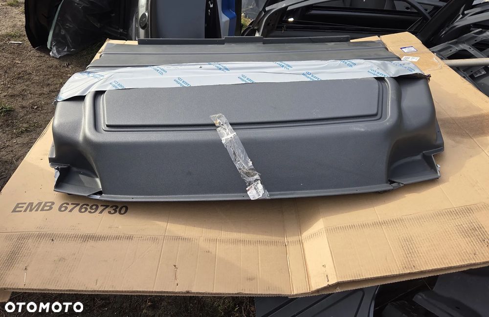 ściana grodziowa Citroën Berlingo II Peugeot Partner II 1609684980 Solidna ścianka działowa z szarego ziarnistego tworzywa ABS PSA 1609684980 - 6