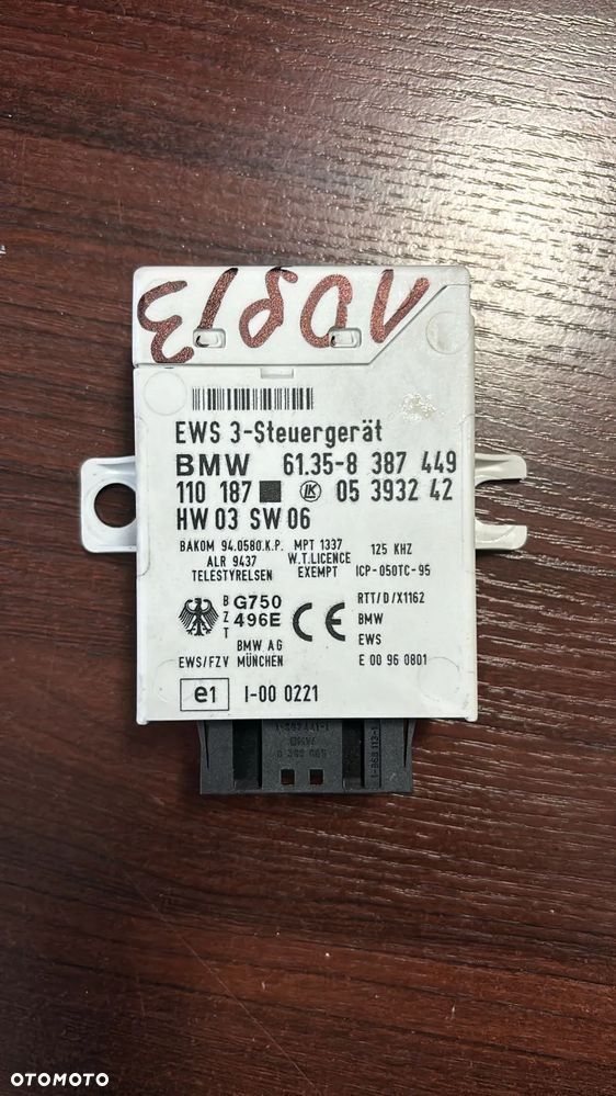 sterownik moduł EWS BMW E39 05393242 61.35-8 387 449      (109/3) - 1