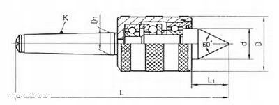 Kieł obrotowy tokarski łożyskowany MK2 MS2 MK-2 - 7