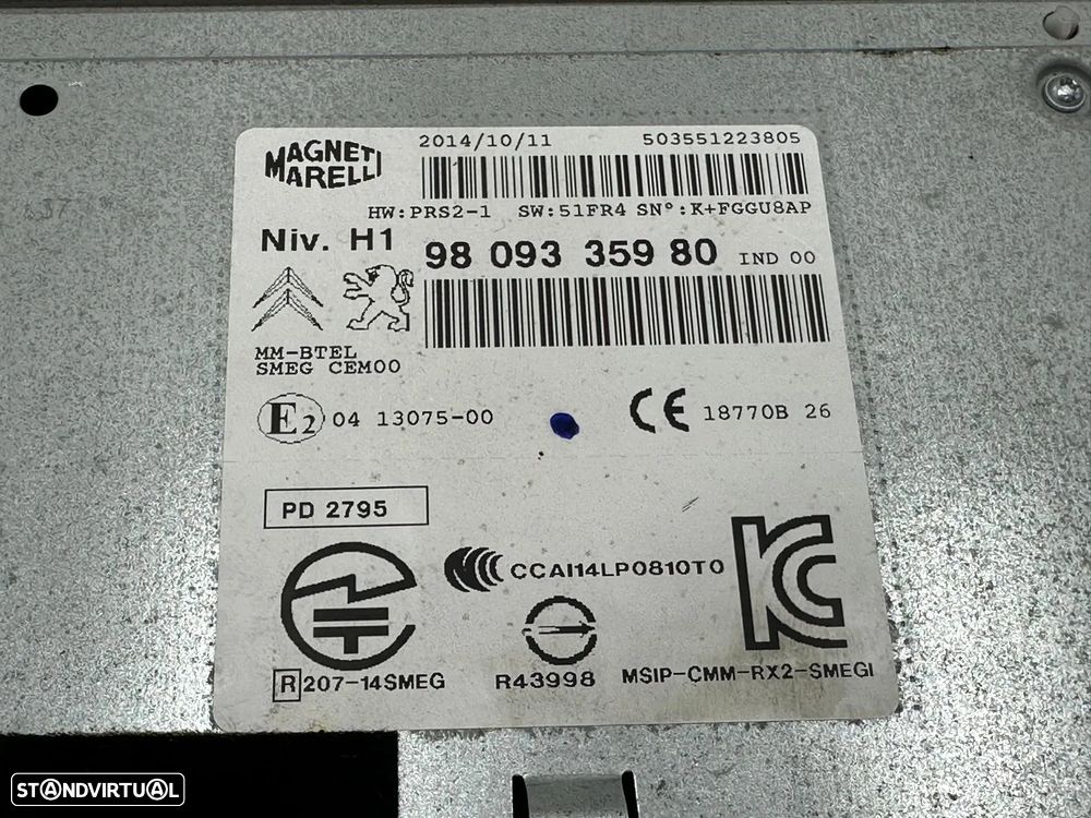 Rádio - Citroen C4 Cactus (2014) - 3