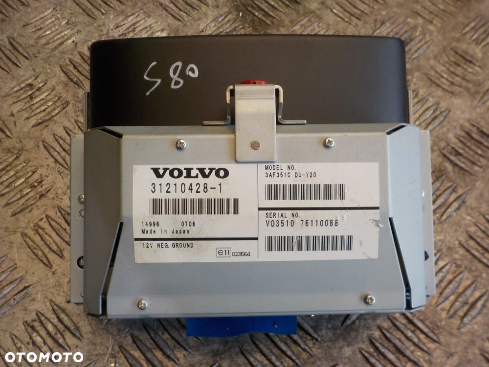 VOLVO S80 II WYSWIETLACZ EKRAN NAWIGACJI 31210428-1 - 1