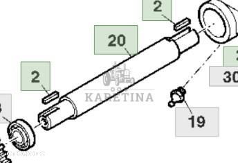 John Deere 9780CTS 9780HM 9780 CTS Wał Wejściowy Ślimaka Pionowego H129653 CZĘŚCI - 1