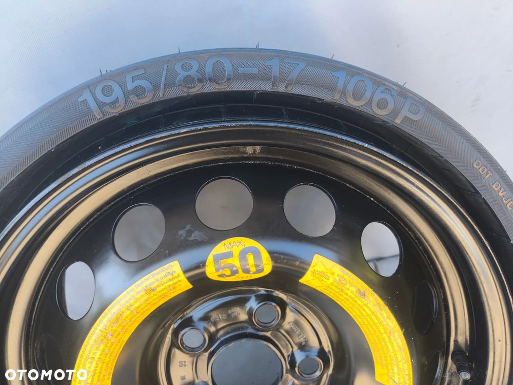 VW TOUAREG TOUAREG 7L CAYENNE Q7 KOŁO DOJAZDOWE ZAPASOWE DOJAZDÓWKA 195/80R17 7L6601027B ET40 - 2