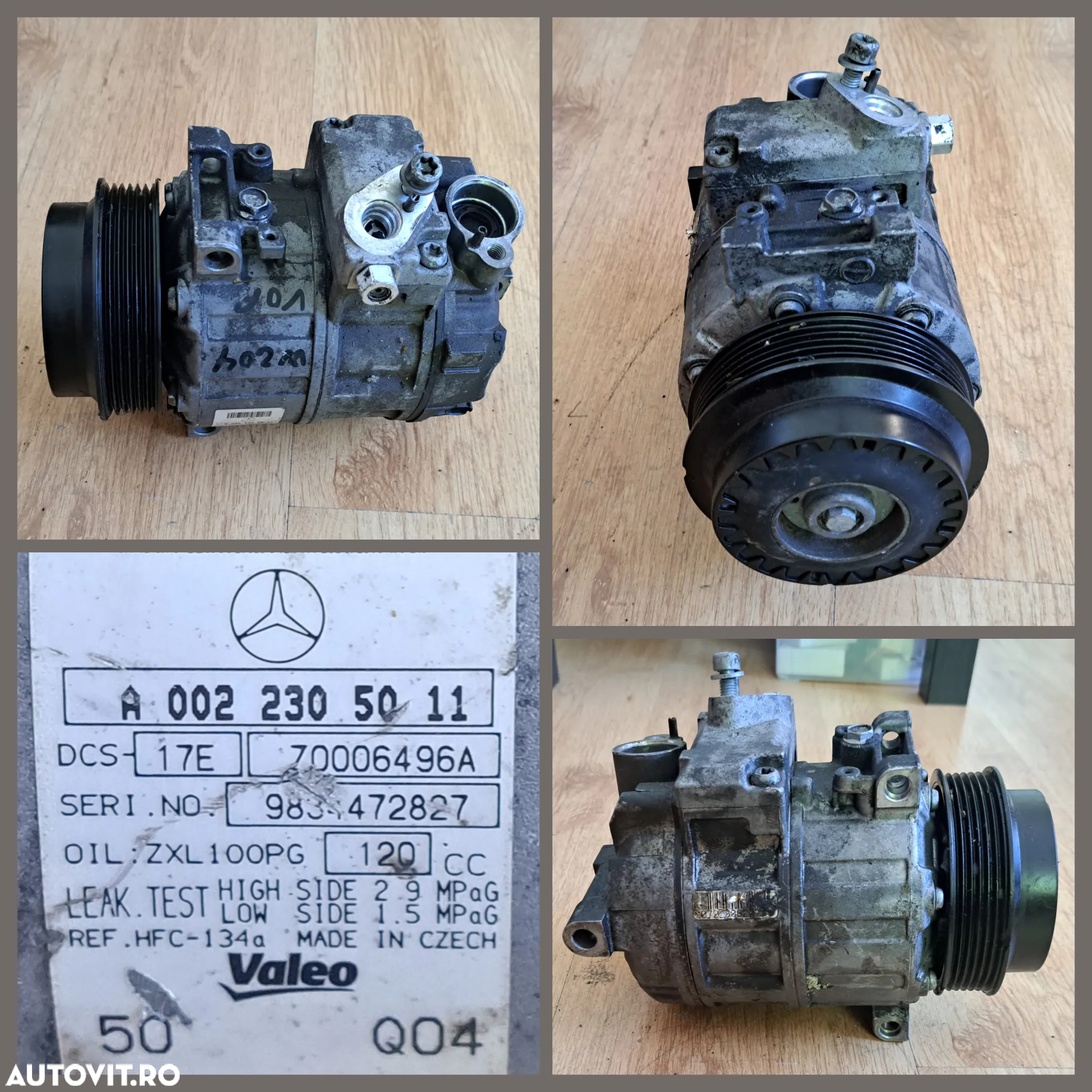 Compresor Mercedes Smart ac clima aer conditionat climatronic climatizare w246 w176 w107 w463 w639 w211 - 5