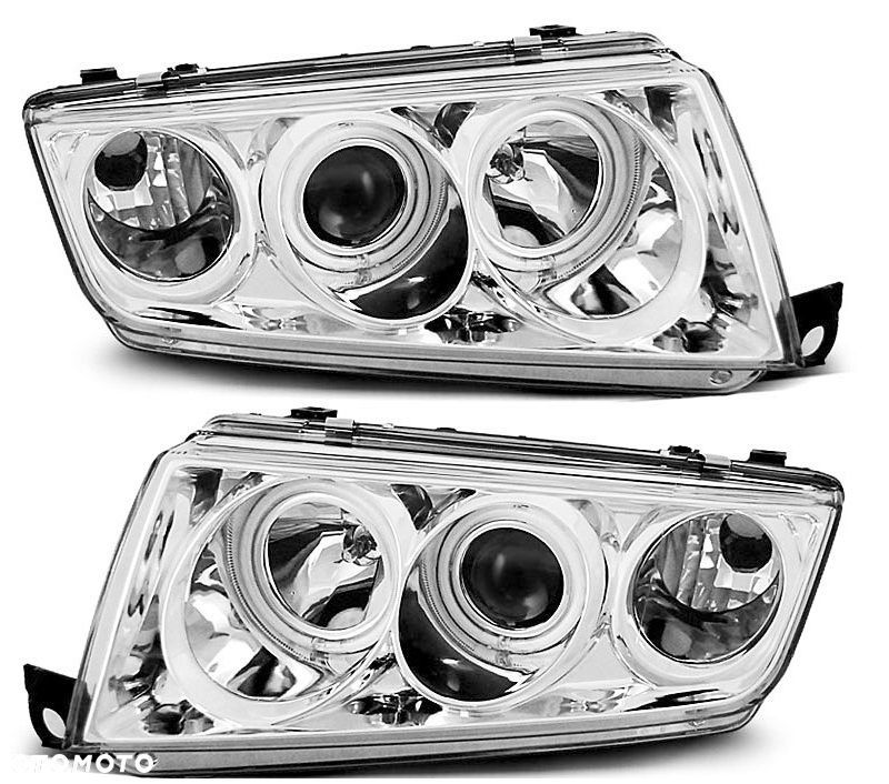 Reflektory Lampy kpl Ringi Led CCFL Angel Eyes Tuning Skoda Fabia I 1 6y 0 - 1
