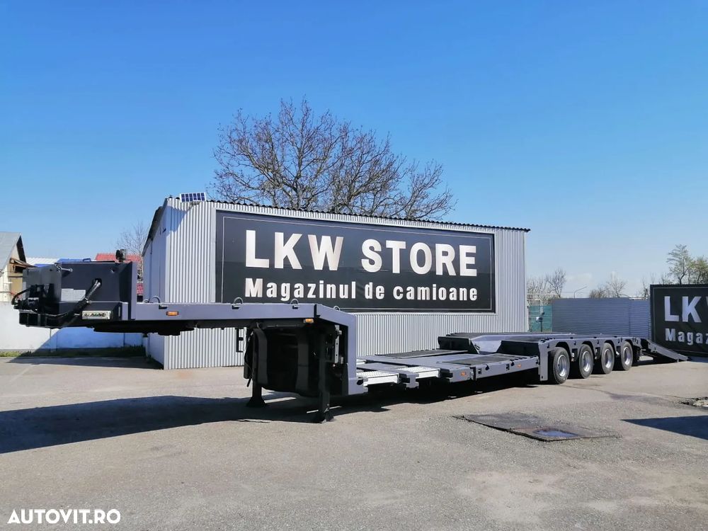Langendorf Trailer-Tiefbett, 4 Axe, 59 to, extensie, TOP !!! - 9