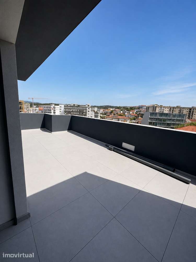T3 novo com terraço e vista no centro da Trofa. - Grande imagem: 2/15