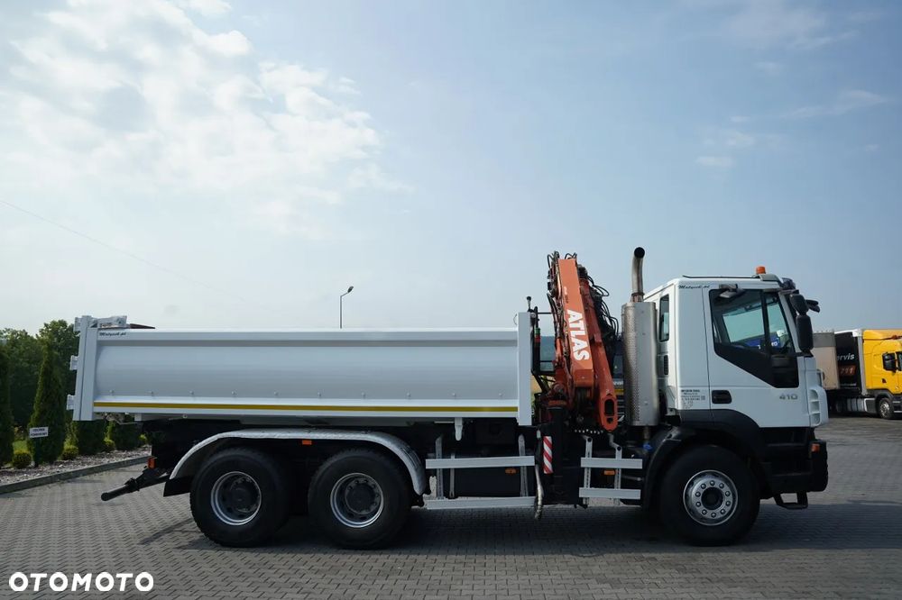 Iveco TRAKKER 410 / 6X4 / 2 STR. WYWROTKA + HDS ATLAS 125.2 /  HYDROBURTA / ROTATOR / MANUAL / EURO 5 EEV / - 14