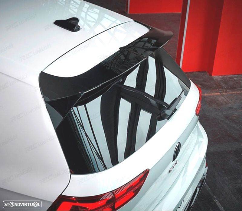 AILERON SPOILER VW GOLF 8 20- LOOK OETTINGER PRETO BRILHANTE - 2
