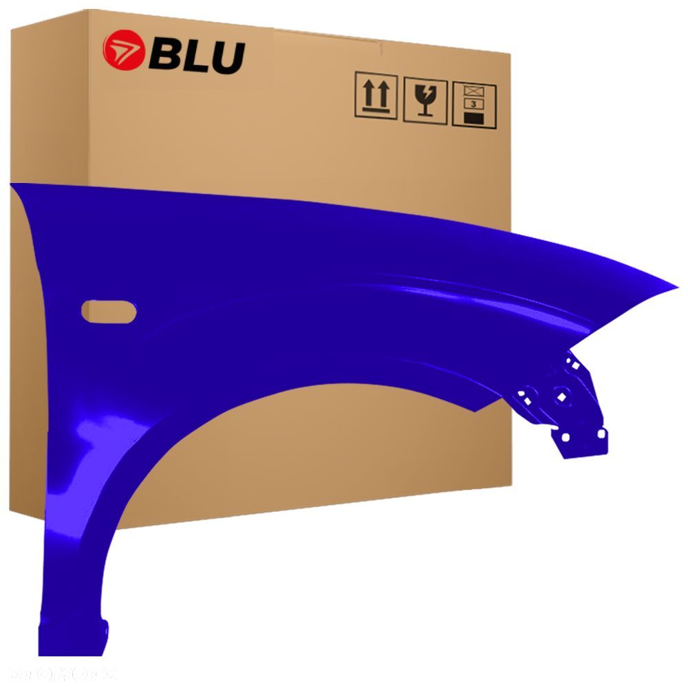 BLU Błotnik SEAT ALTEA XL LS5S Prawy Przód Niebieski 2006-2015 ocynk BlauImperial - 1