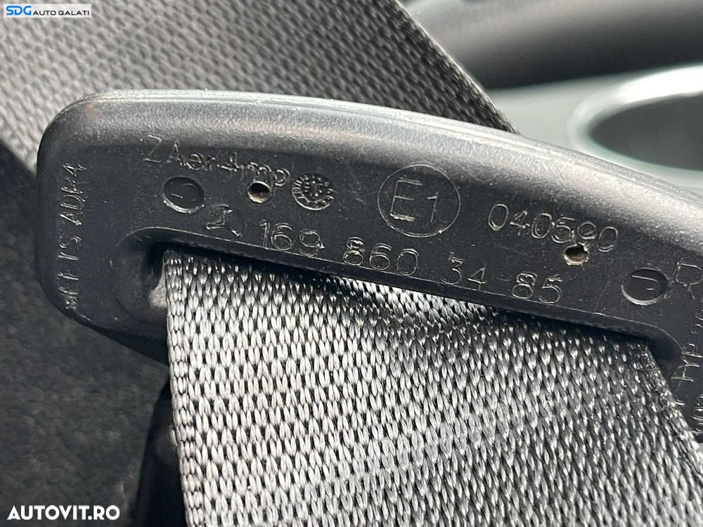 Centura Siguranta Dreapta Fata Pasager Mercedes W245 Clasa B Class 2005 - 2012 Cod A1698603485 - 2