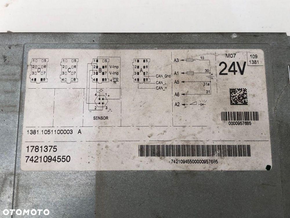 TACHOGRAF  DAF XF 106 2013-2022  1781375 - 4