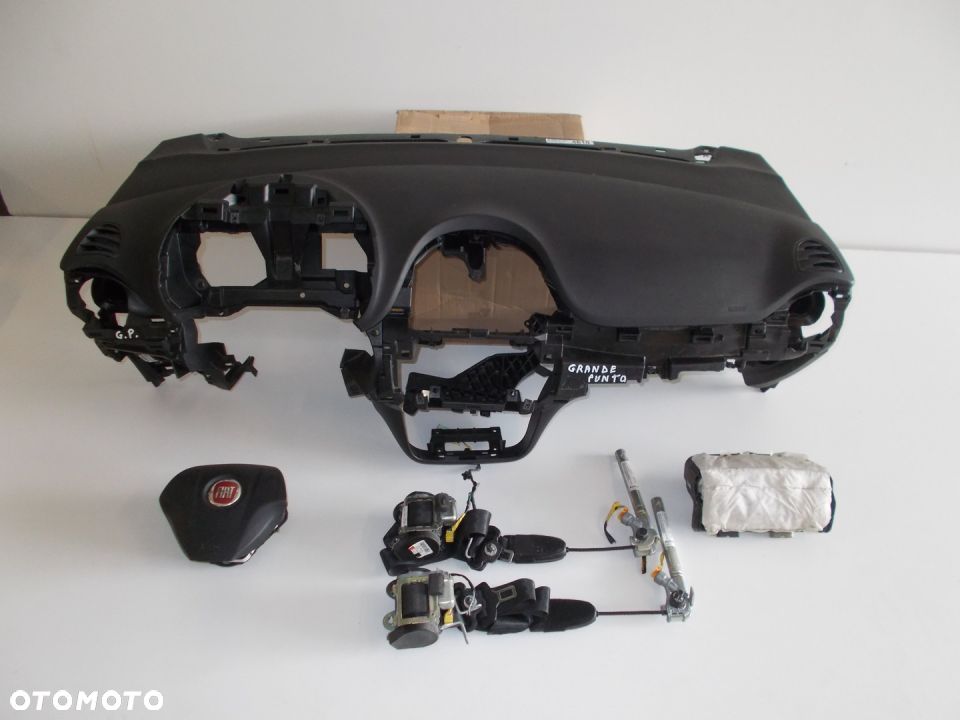 FIAT PUNTO EVO DESKA PODUSZKI AIRBAG PASY KOMPLET - 1