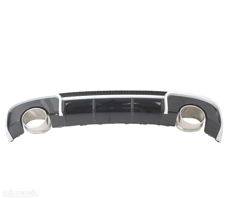 DIFUSOR PARACHOQUES TRASEIRO AUDI A3 8V 12-16 LOOK RS3 + PONTEIRAS - 4