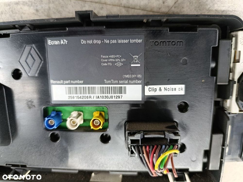 WYŚWIETLACZ RADIA RENAULT LAGUNA III 259154206R TOMTOM - 6