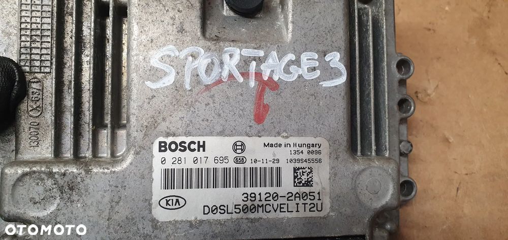 Komputer sterownik silnika Kia Sportage III 1.7 CRDI 39120-2A051 - 5