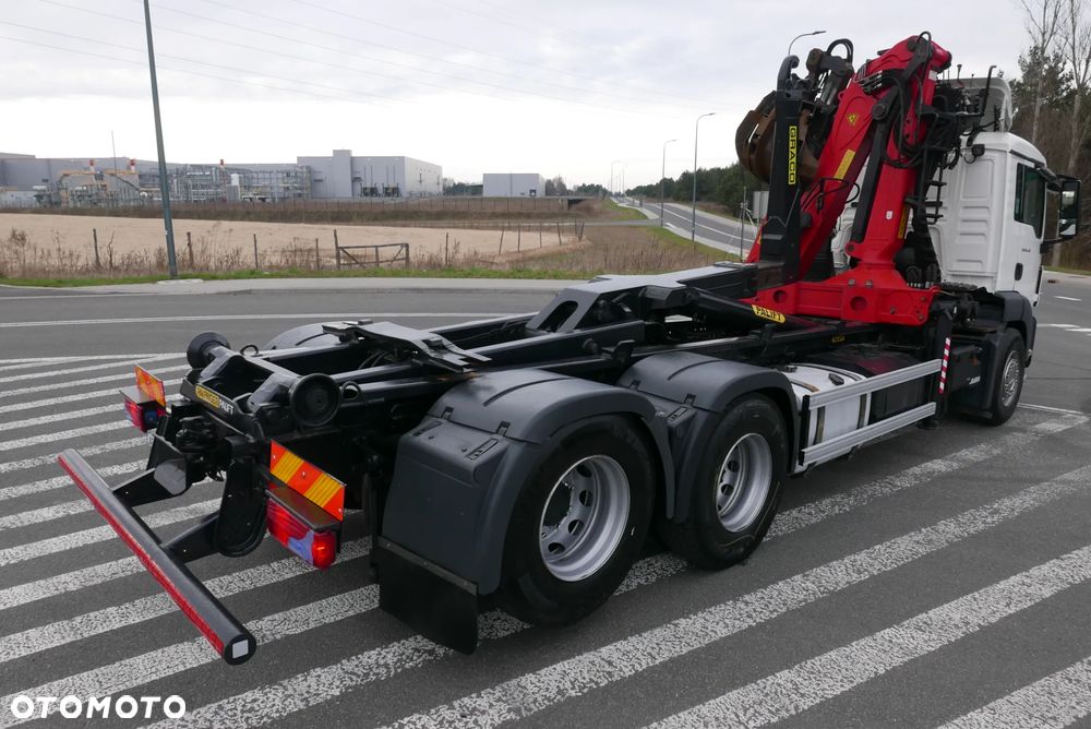 MAN MAN TGS 28.440 6X2 TGA + PALFINGER EPSILON PALIFT HAKOWIEC Z HDS Z DŹWIGIEM DO ZŁOMU KONTENERÓW ODPADÓW - 8
