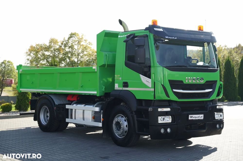Iveco STRALIS 360 / 4x2 / BASCULANTĂ - 4,9 M / OBLON SPATE HIDRAULIC / ANVELOPE NOI (PROFIL 100%) / EURO 6 - 19