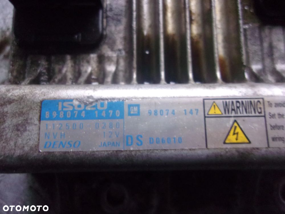 STEROWNIK komputer MERIVA 1.7 898074-1470 112500-0280 - 2