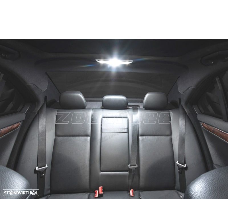 KIT COMPLETO 11 LAMPADAS LED INTERIOR PARA MERCEDES CLASE C W202 C220 C230 C280 C36 AMG 93-99 - 2