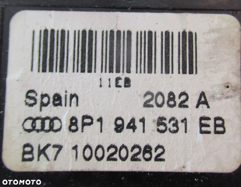 AUDI A3 8P SPORTBACK LIFT PANEL PRZEŁĄCZNIK ŚWIATEŁ 8P1941531EB - 4
