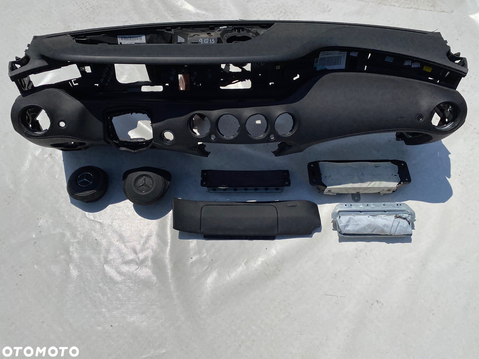 MERCEDES S W217 W222 DESKA KONSOLA KOKPIT PULPIT PÓŁKA PARAPET PODUSZKI AIRBAG PASY PAS KURTYNA FOTELA FOTEL  Raz2 - 19