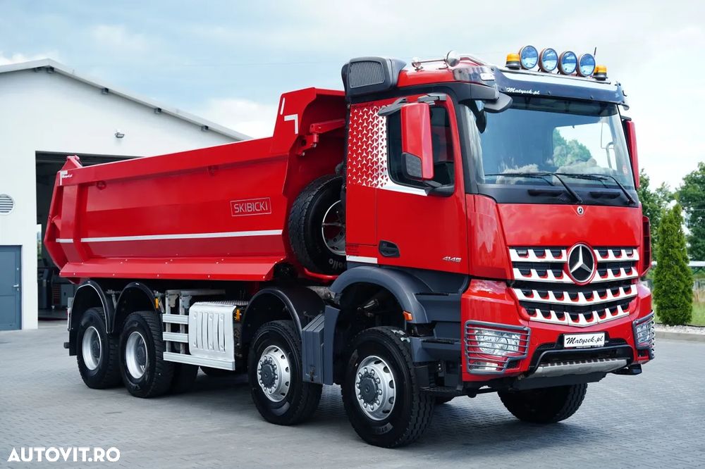 Mercedes-Benz AROCS 4145 / 8x8 / BASCULATOR SPATE / SKIBICKI / EURO 6 - 13