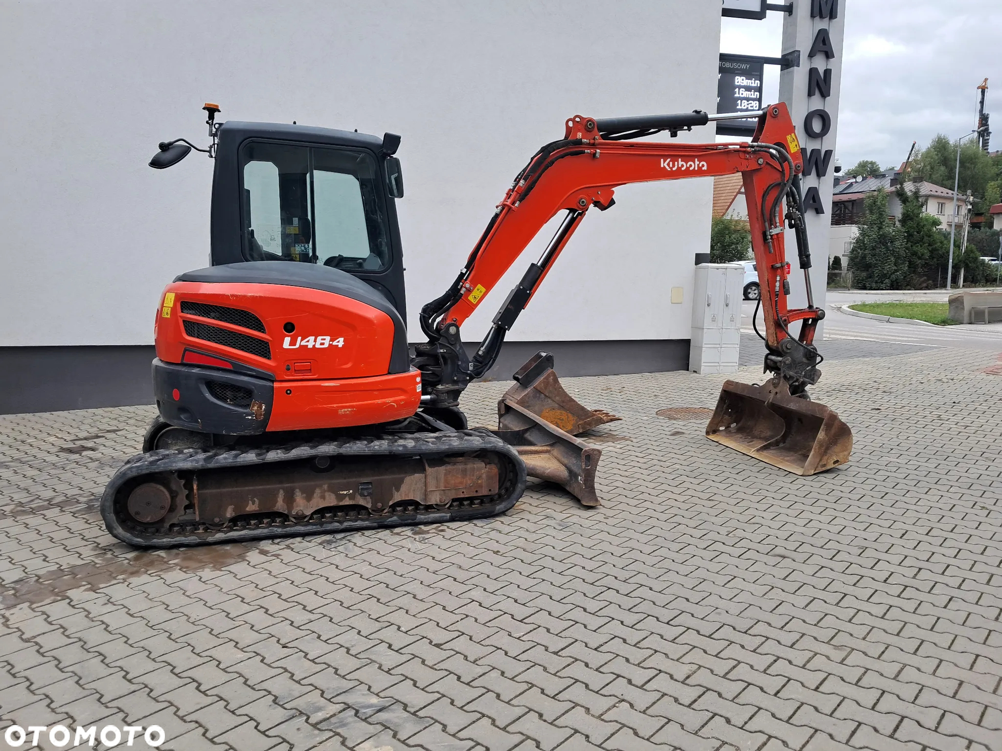 Kubota u48-4 waga 5t TON skarpówka hydrauliczna 3200mtg* 2019r *  oświetlenie *dodatkowe linie hydrauliczne 2 łyżki lusterka minikoparka u55 u48 kx57 u50 jcb cat yanmar wacker - 4