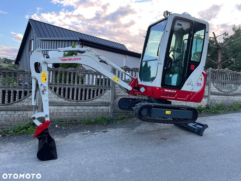 Takeuchi TB216 | Minikoparka TAKEUCHI TB 216 | 2 Tony | Rozsuwane Gąsienice | Stan PERFEKCYJNY | Mini Koparka | - 16