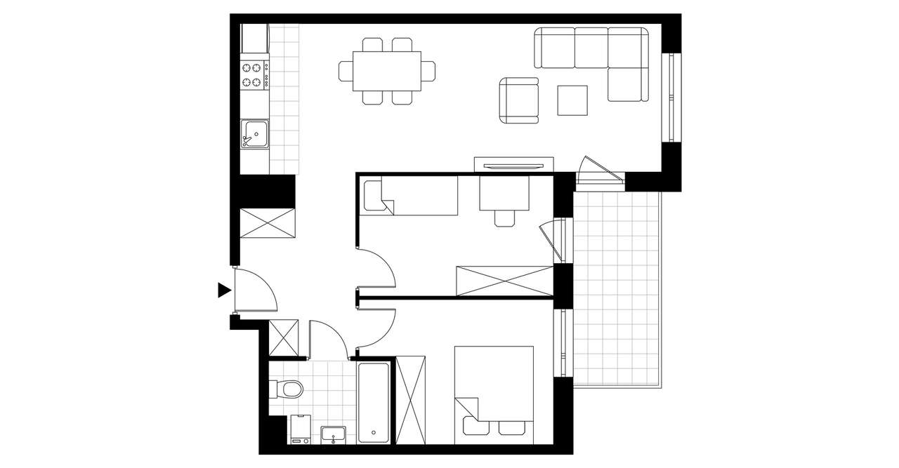 3-pokojowe mieszkanie 57m2 + balkon Bez Prowizji - Pełny obrazek: 3/23