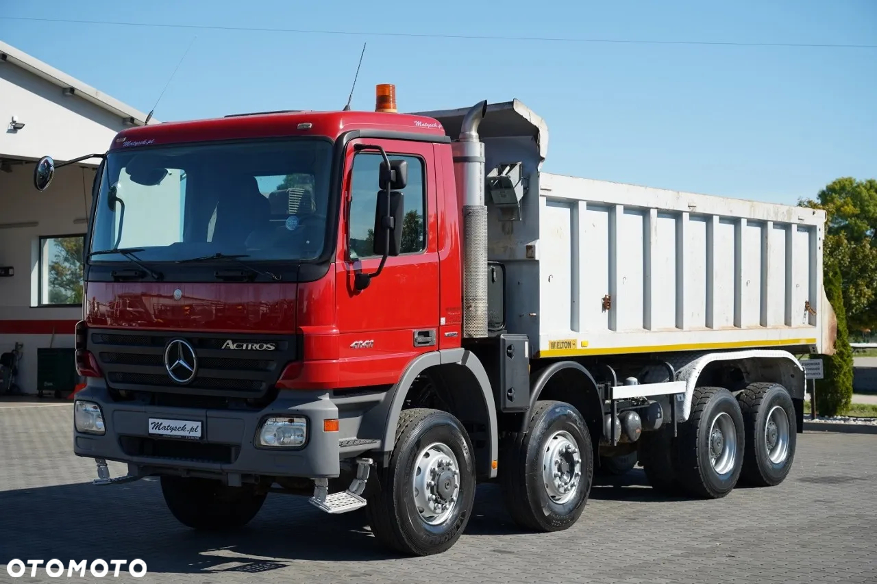 Mercedes-Benz ACTROS 4141 / 8X6 / WYWROTKA TYLNOZSYPOWA / WIELTON / EPS + SPRZĘGŁO / OPONY 100% - 7