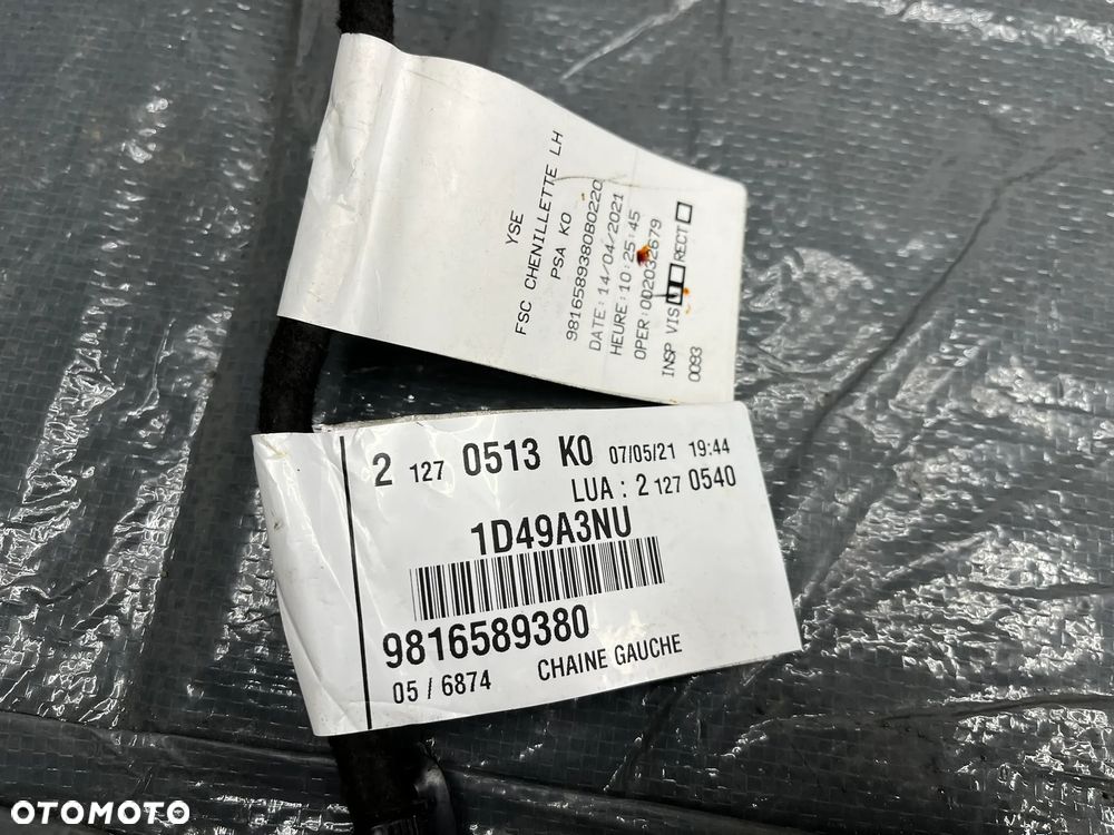 Peugeot Citroen Taśma wiązka drzwi przesuwnych lewa lewy bok 9816589380 - 2