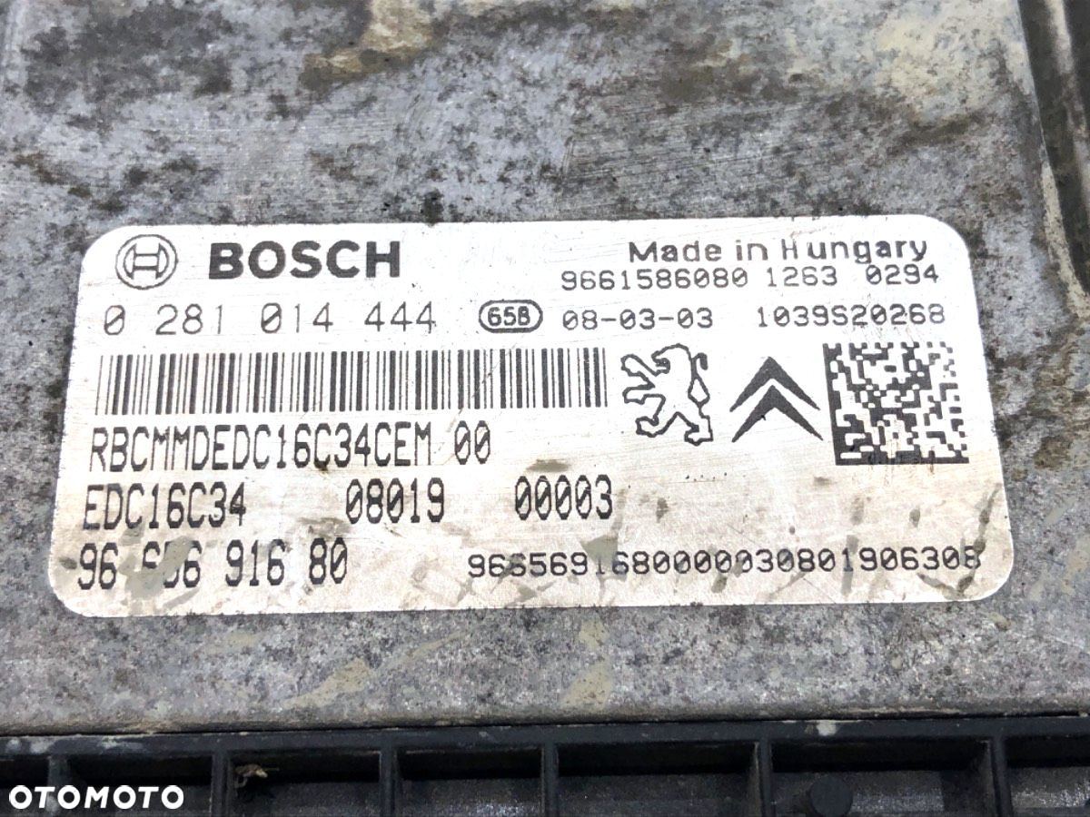 KOMPUTER SILNIKA - 189.00 PLN - PEUGEOT BIPPER (AA_) 2008 - 2022 1.4 HDi 50 kW [68 KM] olej - 4