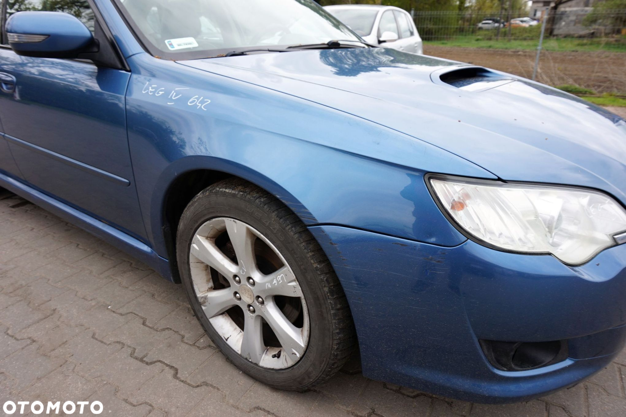 MASKA ZDERZAK BŁOTNIKI LAMPY LEGACY IV BL LIFT 64Z XENON SPRYSKI SUBARU 2006-2009 NIEBIESKI PRZÓD KOMPLETNY - 12