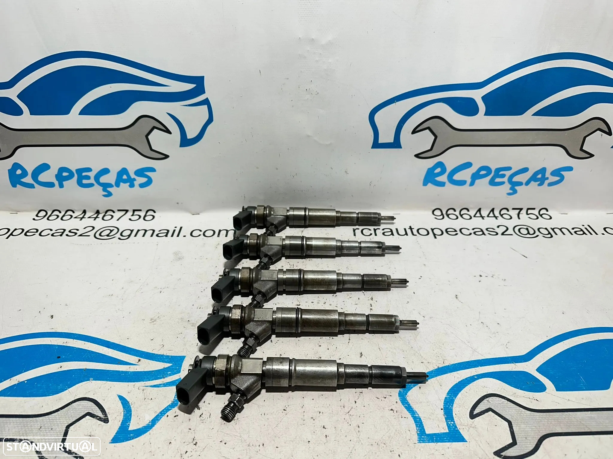 .Conjunto de 5 injetores Bosch BMW Serie 5 E60 Sedan E61 Touring M57D25 256D2 M57 D25 525d 177cv 2006 - 2016 - 6