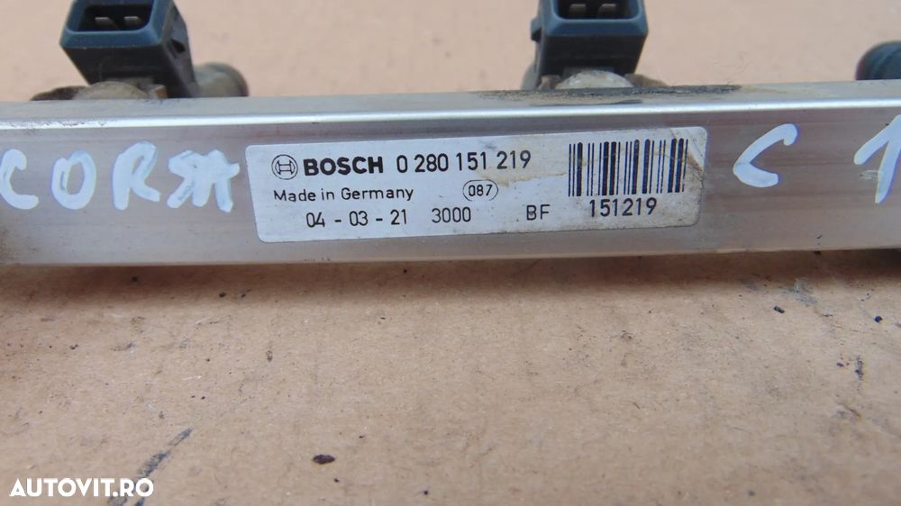 Rampa presiune injectoare Opel Corsa C 1.2 benzina an 2000-2006 cod 0280151219 - 3